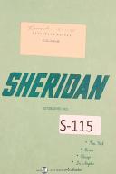 Sheridan-Gray-Sheridan Gray #3, E-20-1 Stretch Form Machine Operators Manual-#3 -E-20-1-01